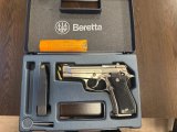 BERETTA 84FS İNOX SIFIR KONDISYON KUTUSU VE MERMİLERİYLE BIRLIKTE
