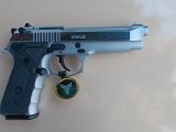 EMEKLİ EMNİYET GÖREVLİSİNDEN RUHSATLI SIFIR KUTUSUNDA HİÇ ATIŞ YAPILMAYAN ÖMÜR BOYU GİRSAN GARANTİSİYLE BERETTA 92 FS KLONU MAT KROM GİRSAN(YAVUZ)16 CLASSİC.
